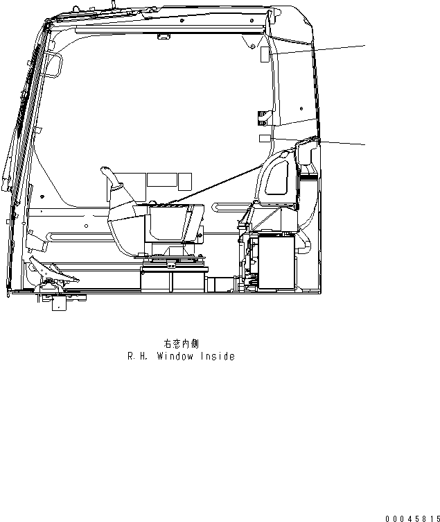 Excavators Komatsu / PC220LC-8 S/N 70001-UP (ecot3)(pc220l7c) / CAUTION PLATE (CAB WINDSHIELD LOCK OPERATION) (ENGLISH)(390200 : U0120-01A2)