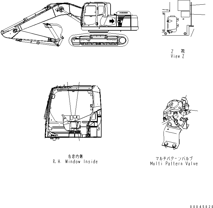 Excavators Komatsu / PC220LC-8 S/N 70001-UP (ecot3)(pc220l7c) / PLATE (MULTI PATTERN) (ISO/BACKHOE)(390420 : U0300-01A3)