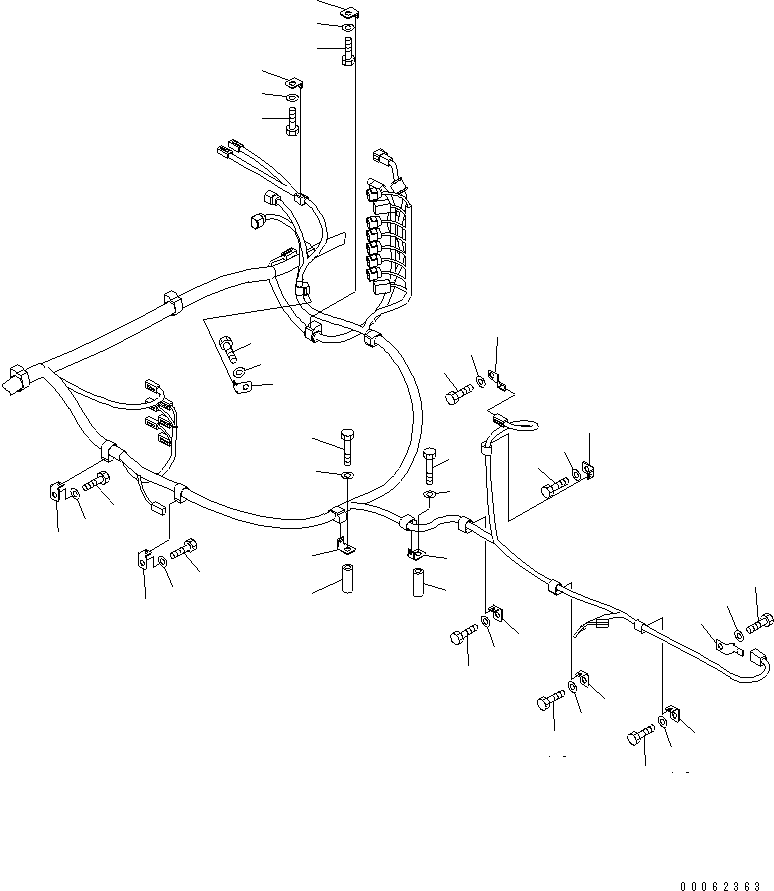 Excavators Komatsu / PC220LC-8 S/N 80001-80376(pc220l9c) / ELECTRIC WIRING (MAIN HARNESS) (2/2)(#80001-)(120050 : E0200-03H0)