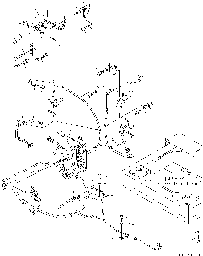 Excavators Komatsu / PC220LC-8 S/N 80001-80376(pc220l9c) / ELECTRIC WIRING (ENGINE SIDE)(#80107-)(120070 : E0200-04H0A)