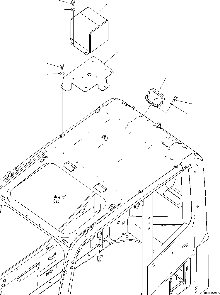 Excavators Komatsu / PC220LC-8 S/N 80001-80376(pc220l9c) / BEACON LAMP (FOR KAL)(#80001-)(120190 : E0340-01H1)