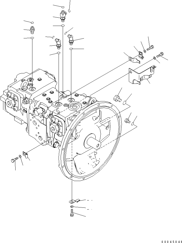 Excavators Komatsu / PC220LC-8 S/N 80001-80376(pc220l9c) / MAIN PUMP (FOR 1-ACTUATOR)(#80001-)(150150 : H0210-01H1)
