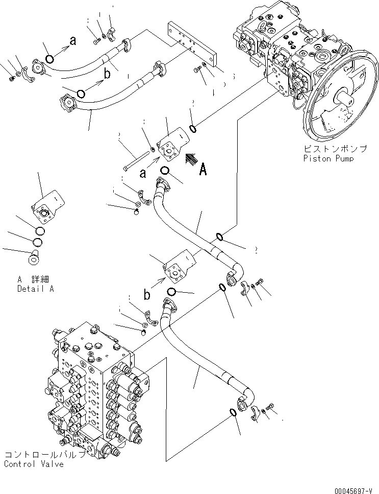Excavators Komatsu / PC220LC-8 S/N 80001-80376(pc220l9c) / DELIVERY LINE (WITH INLINE FILTER)(#80001-)(150180 : H0312-01H1)