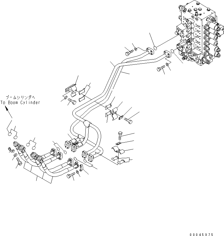 Excavators Komatsu / PC220LC-8 S/N 80001-80376(pc220l9c) / BOOM LINE(#80001-)(150240 : H1210-01H0)