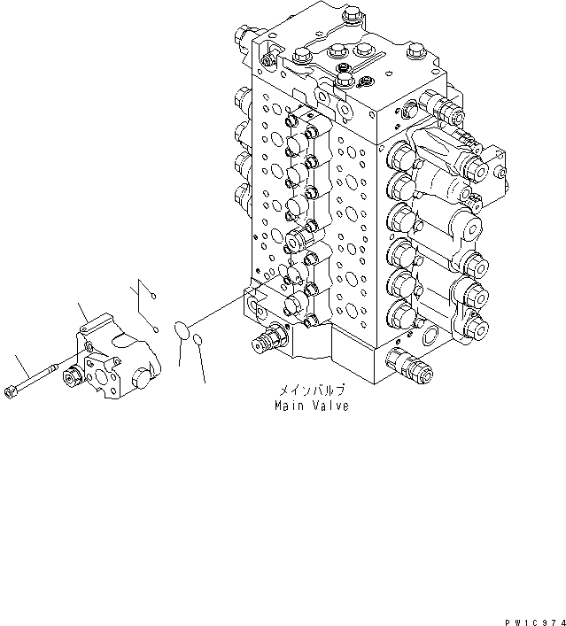 Excavators Komatsu / PC220LC-8 S/N 80001-80376(pc220l9c) / ARM DRIFT PREVENTIVE(#80001-)(150260 : H1240-01H0)