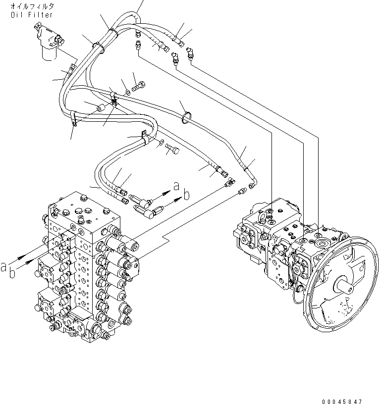 Excavators Komatsu / PC220LC-8 S/N 80001-80376(pc220l9c) / LS LINES (FOR 1-ACTUATOR)(#80001-)(150470 : H1810-01H1)