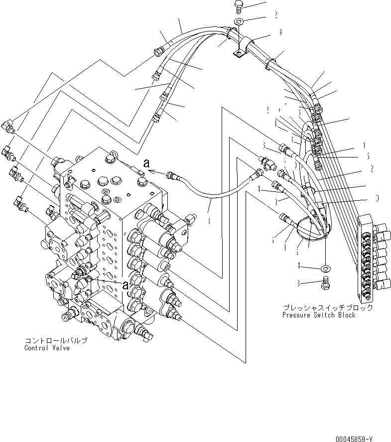 Excavators Komatsu / PC220LC-8 S/N 80001-80376(pc220l9c) / PPC MAIN LINE(#80001-)(150540 : H1840-01H1)