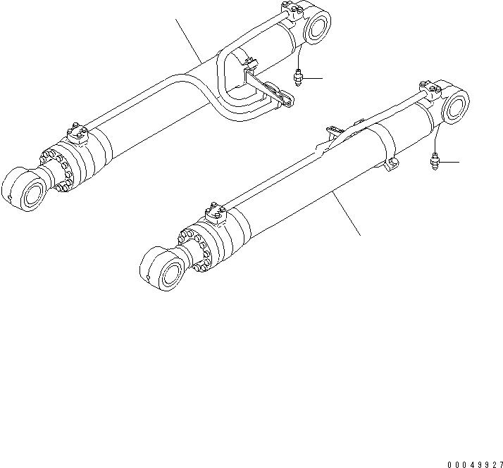 Excavators Komatsu / PC220LC-8 S/N 80001-80376(pc220l9c) / BOOM CYLINDER (100 HOURS GREASING TYPE)(#80001-)(360170 : T1120-01H1)