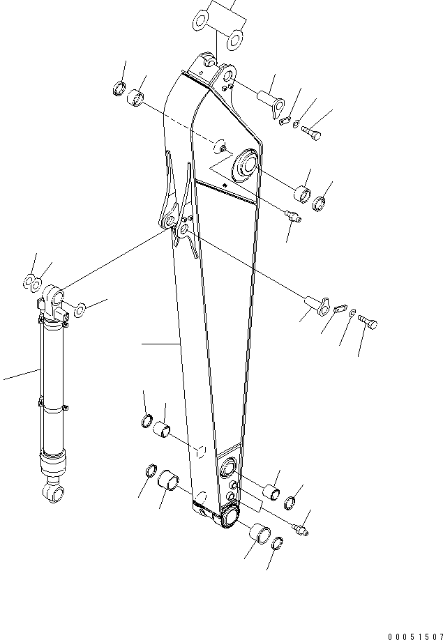 Excavators Komatsu / PC220LC-8 S/N 80001-80376(pc220l9c) / ARM (3.0M) (500 HOURS GREASING TYPE)(#80001-)(360280 : T1200-01H1)