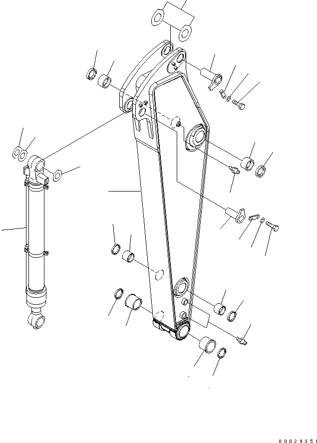 Excavators Komatsu / PC220LC-8 S/N 80001-80376(pc220l9c) / ARM (2.0M) (500 HOURS GREASING TYPE)(#80001-)(360390 : T1200-01J7)