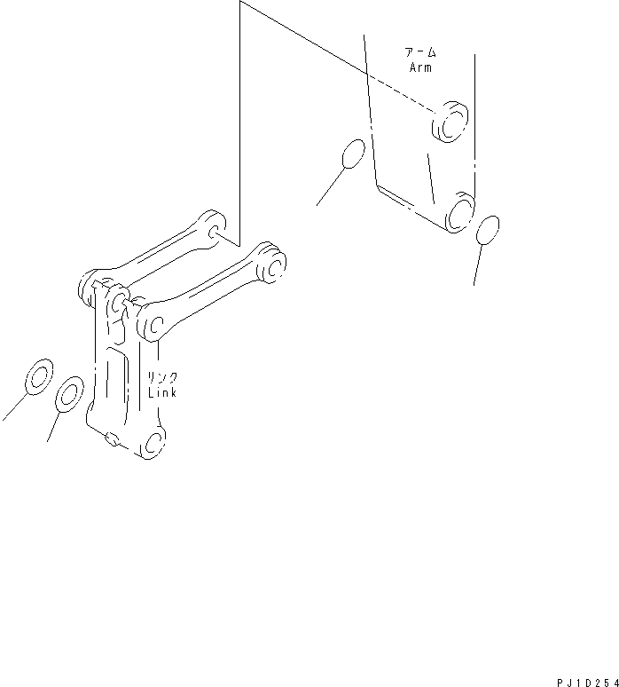 Excavators Komatsu / PC220LC-8 S/N 80001-80376(pc220l9c) / BUCKET (O-RING AND SPACER)(#80001-)(360730 : T1510-02H2)