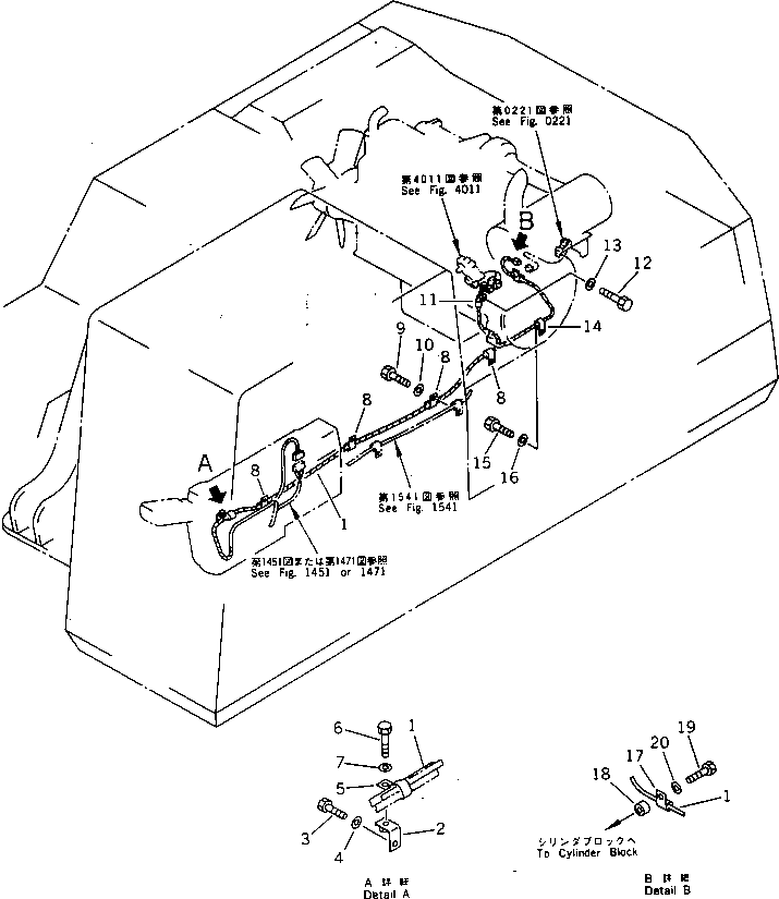 Excavators Komatsu / PC220LC-5 S/N 35001-UP(pc220lcc) / ELECTRICAL SYSTEM (WIRING) (FOR ENGINE CONTROL)(#35001-36613)(030410 : 1531)