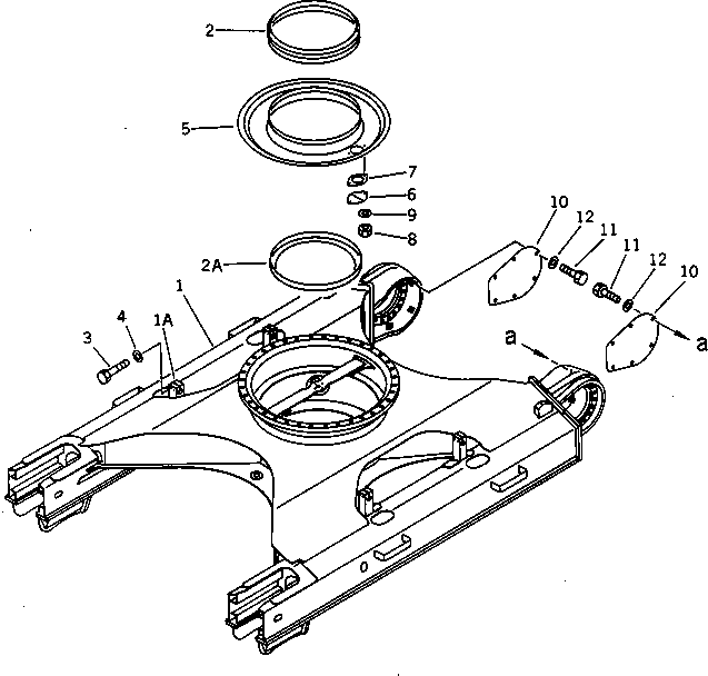 Excavators Komatsu / PC220LC-5 S/N 35001-UP(pc220lcc) / TRACK FRAME(#35001-36613)(090010 : 3011)