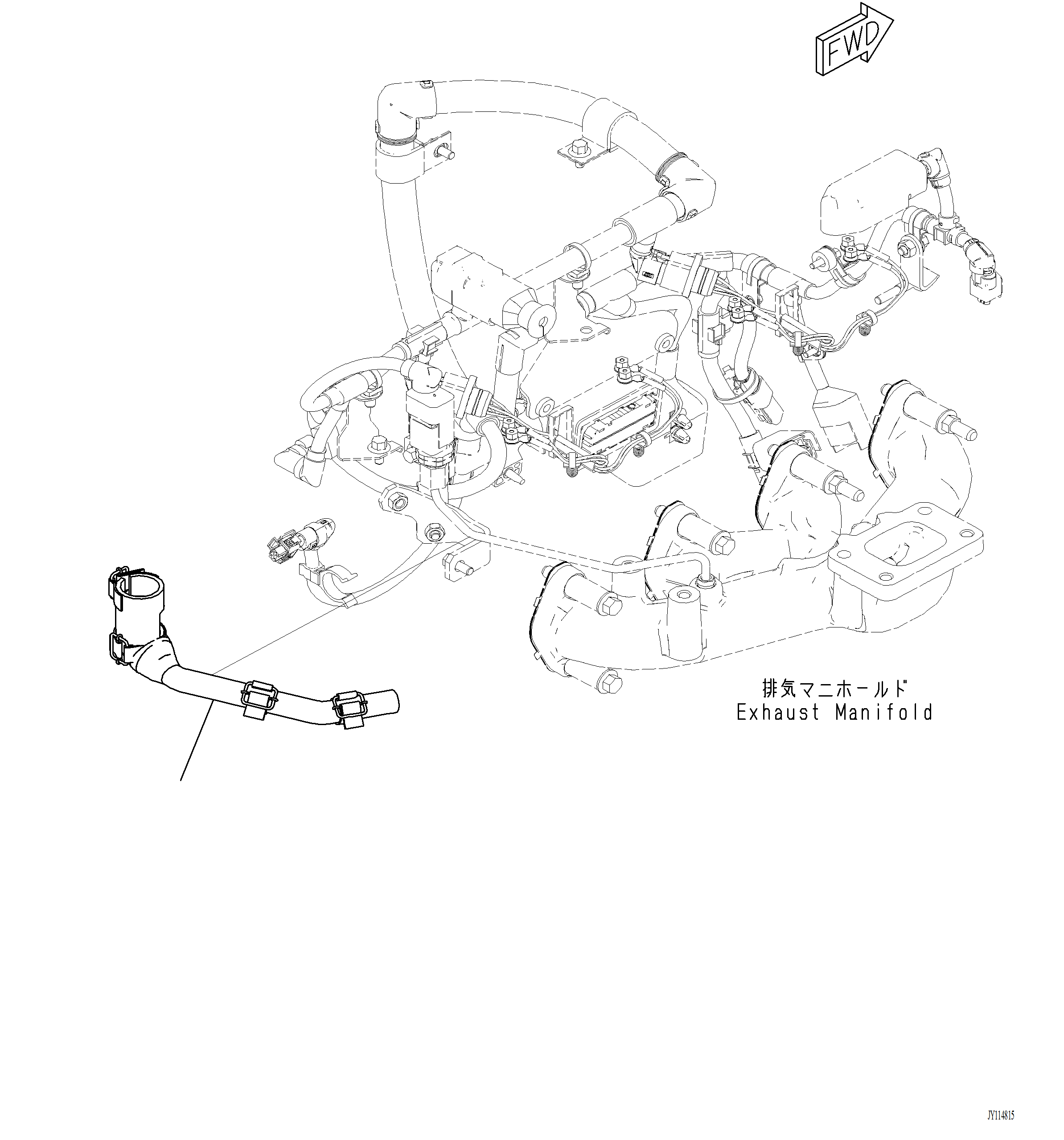 Komatsu parts book diagram for PC220LCi-12 S/N A15001: A1570-001001 COVER