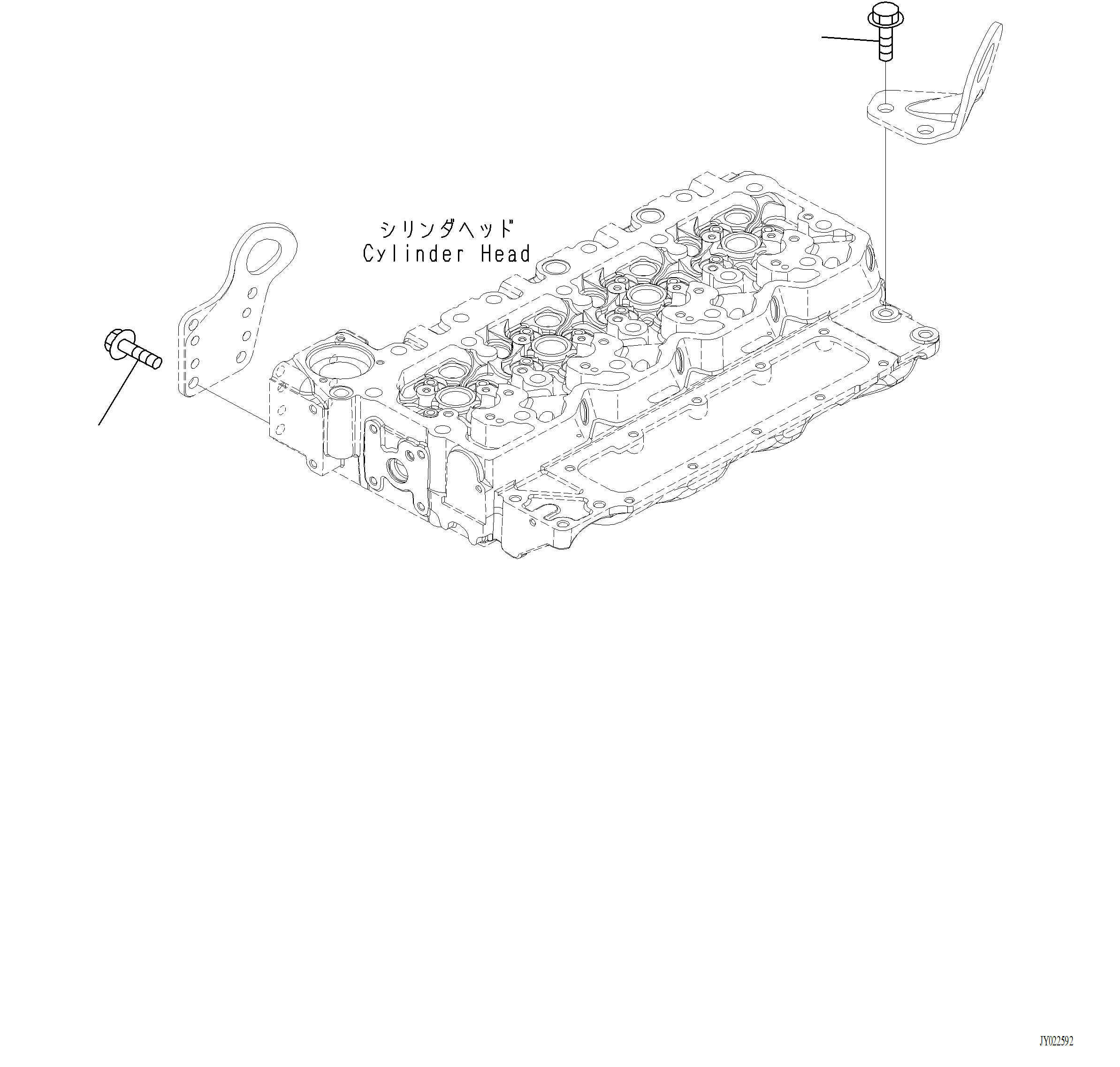 Komatsu parts book diagram for PC220LCi-12 S/N A15001: ALA10-001001 LIFTING BRACKET MOUNTING