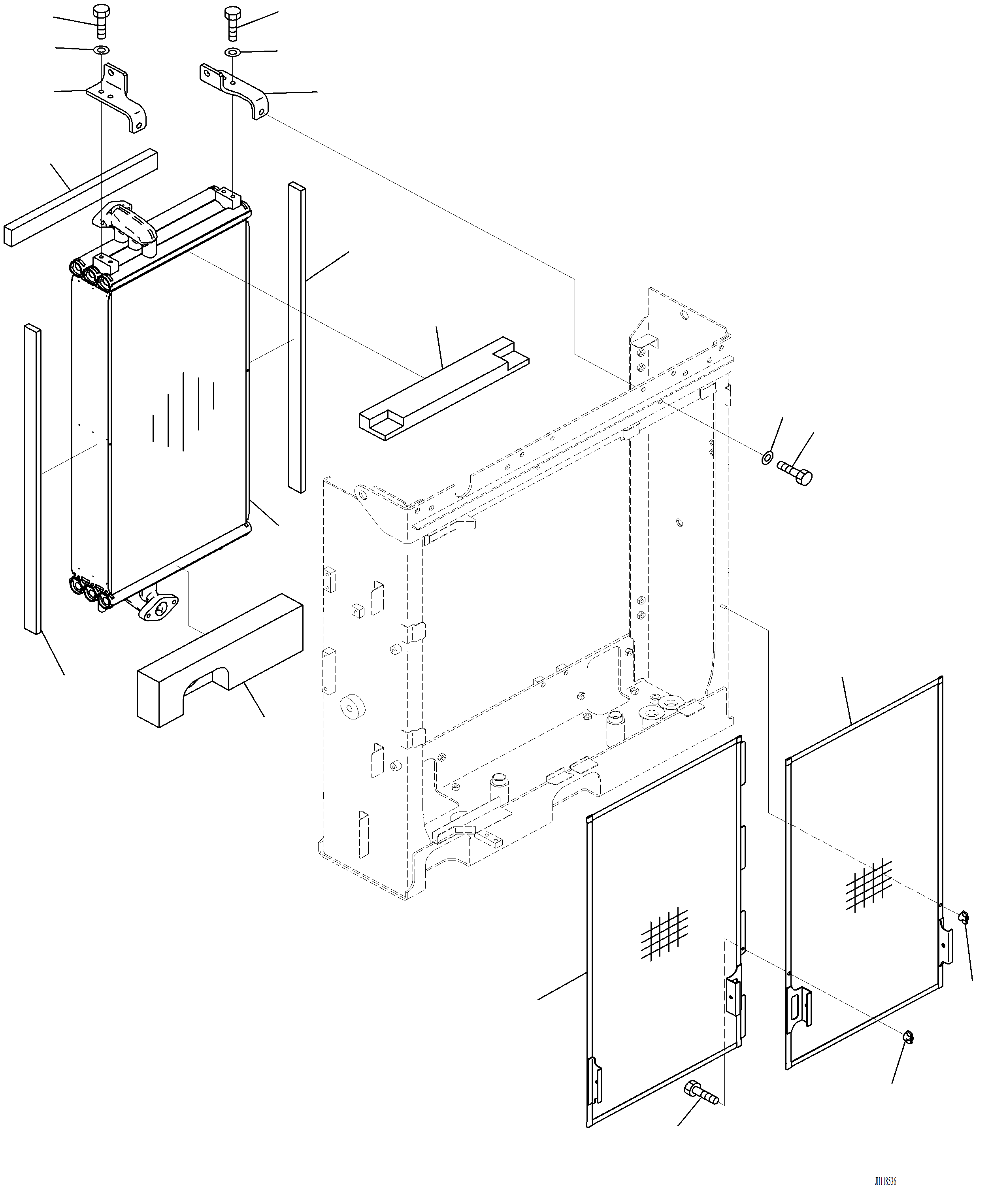 Komatsu parts book diagram for PC220LCi-12 S/N A15001: C0100-001002 COOLING SYSTEM OIL COOLER