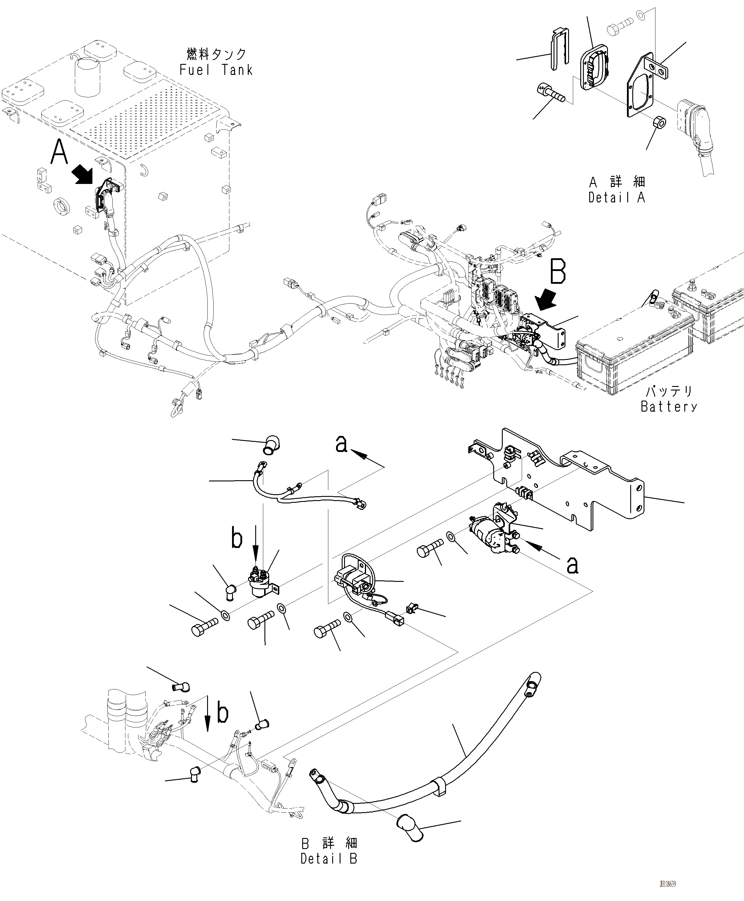 Komatsu parts book diagram for PC220LCi-12 S/N A15001: E0200-001002 ELECTRIC WIRING HARNESS WIRING HARNESS BRACKET