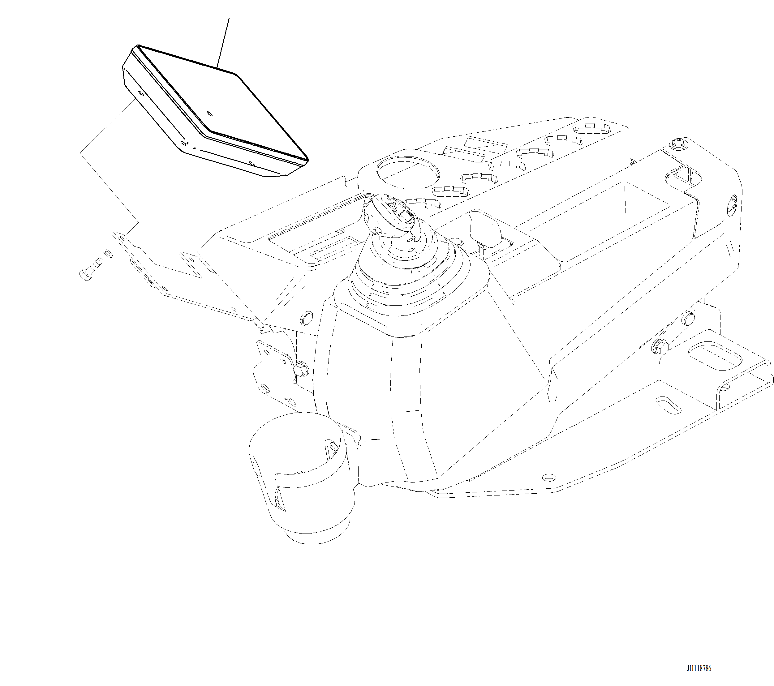 Komatsu parts book diagram for PC220LCi-12 S/N A15001: K1111-001060 CAB FLOOR, MONITOR