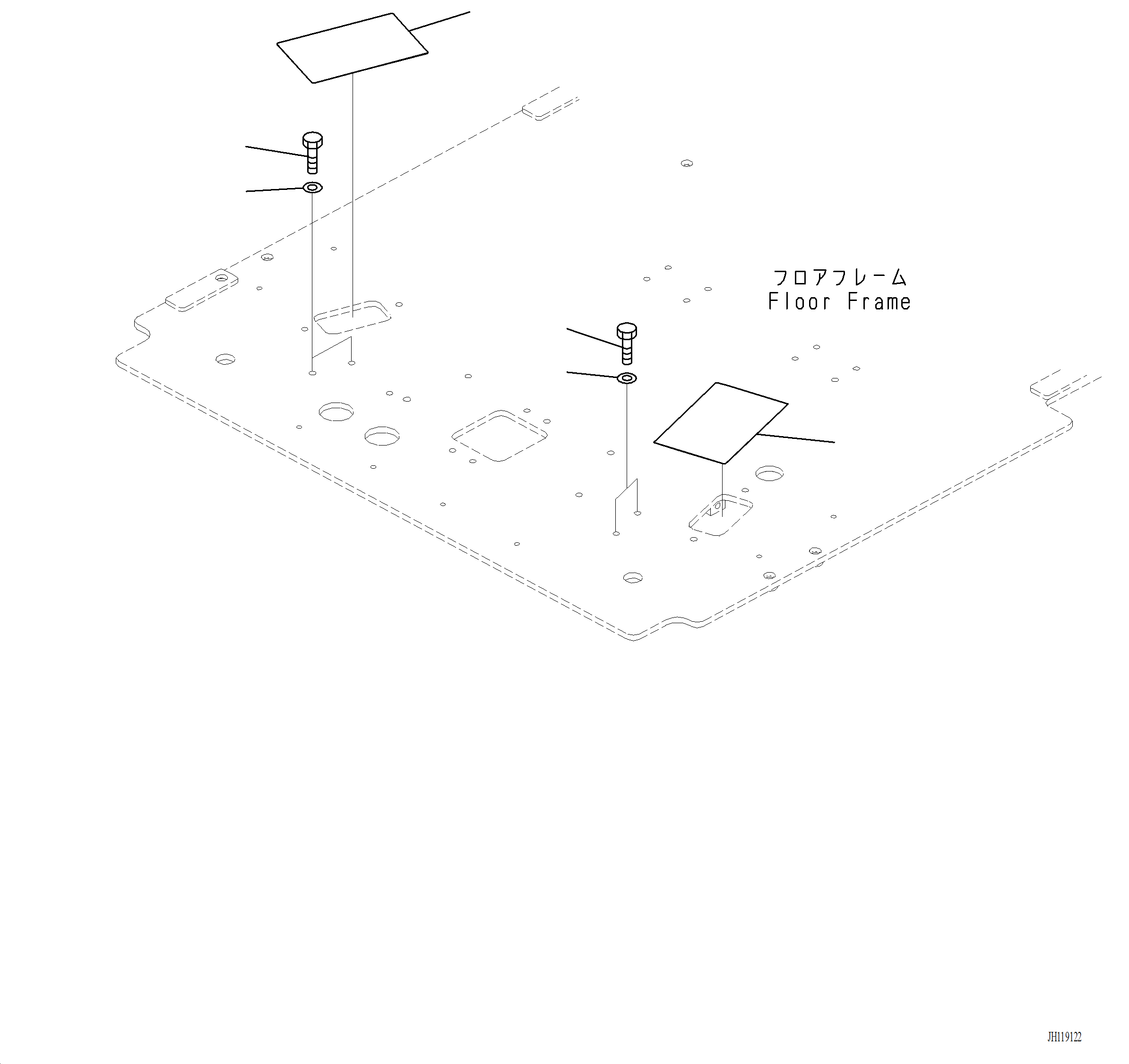 Komatsu parts book diagram for PC220LCi-12 S/N A15001: K1530-001001 ATTACHMENT CONTROL PEDAL