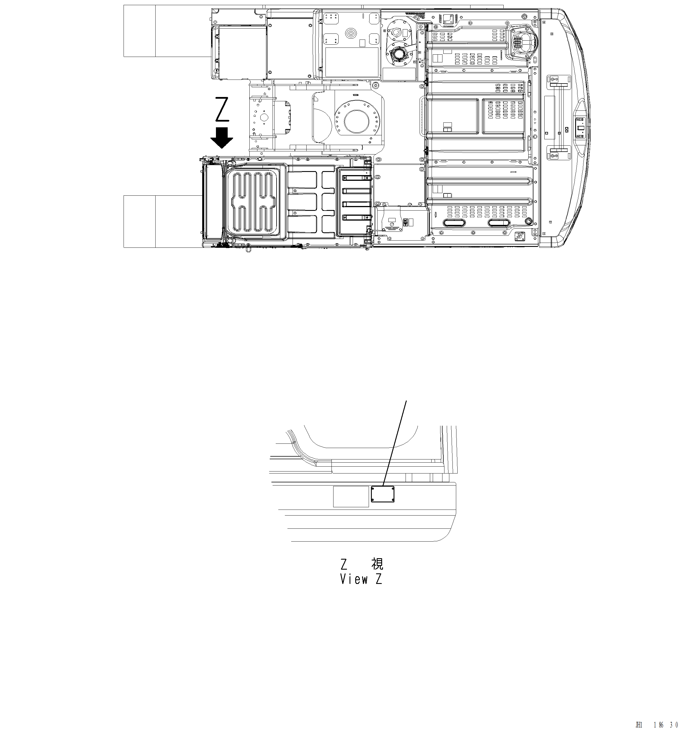 Komatsu parts book diagram for PC220LCi-12 S/N A15001: U0108-001001 NAME PLATE