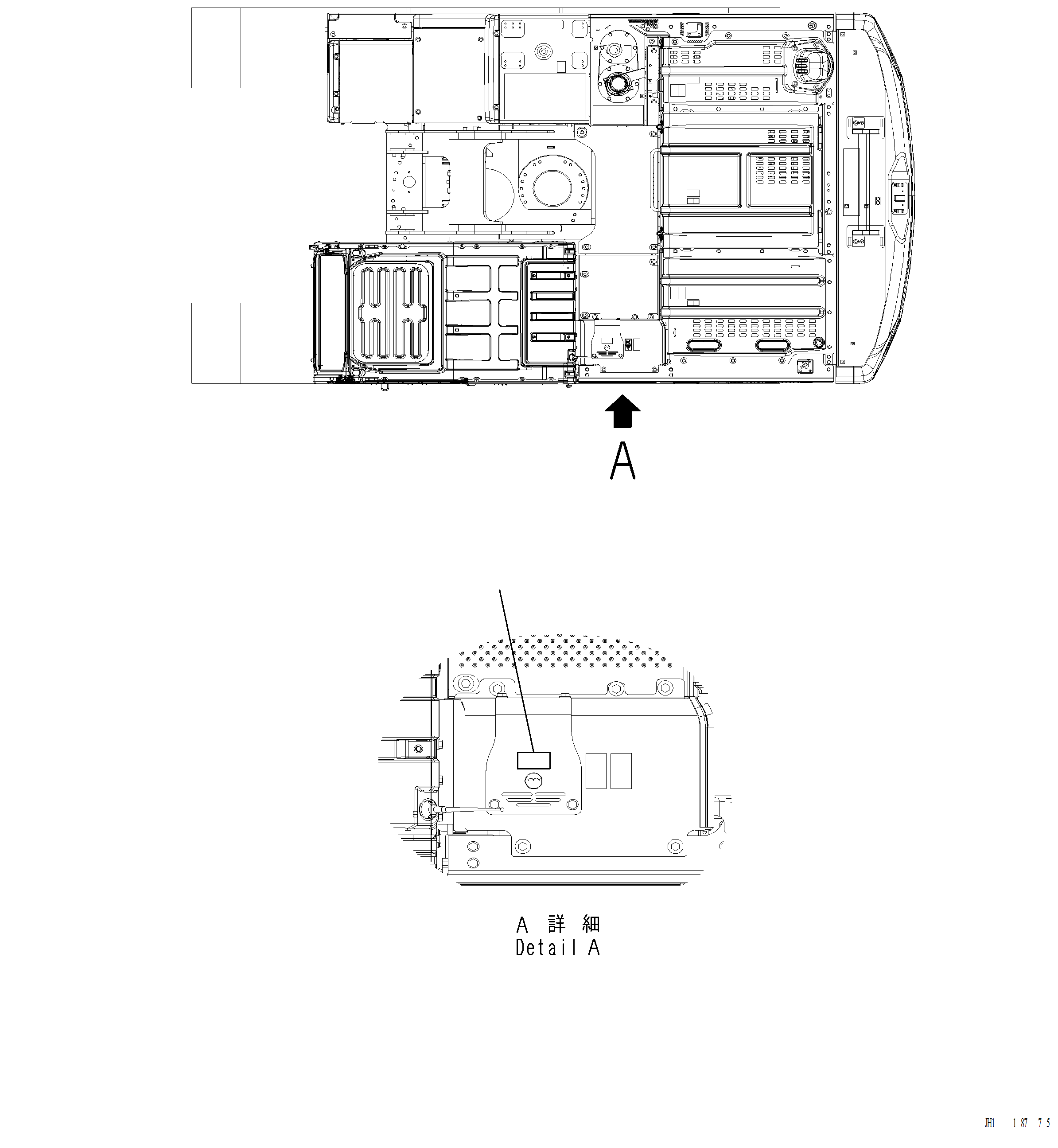 Komatsu parts book diagram for PC220LCi-12 S/N A15001: U0202-001001 COOLANT DECAL