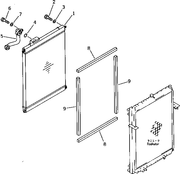 Excavators Komatsu / PC220LC-5 S/N 35001-UP(pc220lcr) / OIL COOLER (FOR LARGE CAPACITY RADIATOR)(#35001-36613)(030180 : 1255)