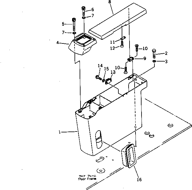 Excavators Komatsu / PC220LC-5 S/N 35001-UP(pc220lcr) / MAGAZINE BOX (WITH AIR CONDITIONER) (FOR LONG LEVER CONTROL)(#36614-)(120120 : 4213)