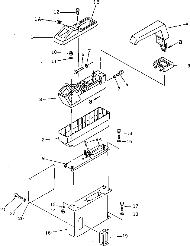 Excavators Komatsu / PC220LC-5 S/N 35001-UP(pc220lcr) / LEFT STAND AND LEVER (FOR WRIST CONTROL)(#35001-36613)(120180 : 4251)