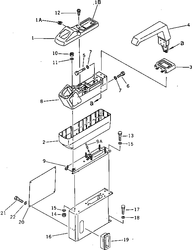 Excavators Komatsu / PC220LC-5 S/N 35001-UP(pc220lcr) / LEFT STAND AND LEVER (FOR WRIST CONTROL)(#36614-)(120190 : 4251A)