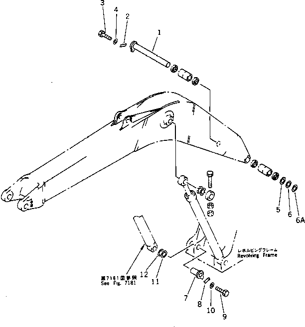 Excavators Komatsu / PC220LC-5 S/N 35001-UP(pc220lcr) / BOOM FOOT PIN(120390 : 4701)