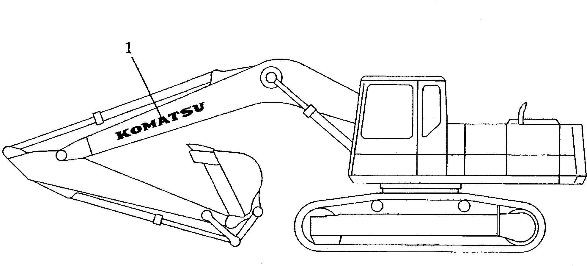 Excavators Komatsu / PC220LC-5 S/N 35001-UP(pc220lcr) / MARKS AND PLATES (WORK EQUIPMENT SIDE)(240100 : 9701)