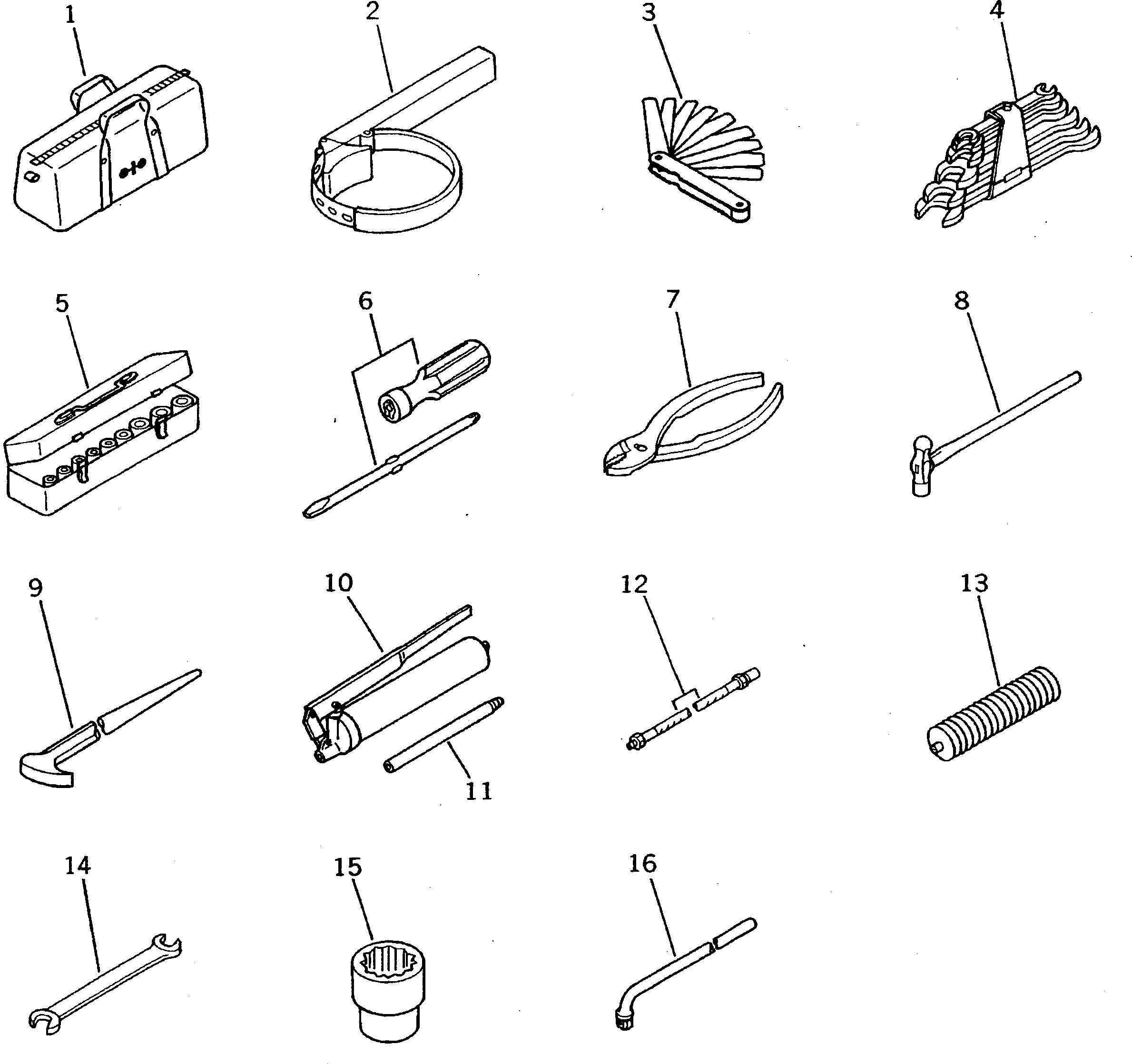 Excavators Komatsu / PC220LC-5 S/N 35001-UP(pc220lcr) / TOOL(240130 : 9801)