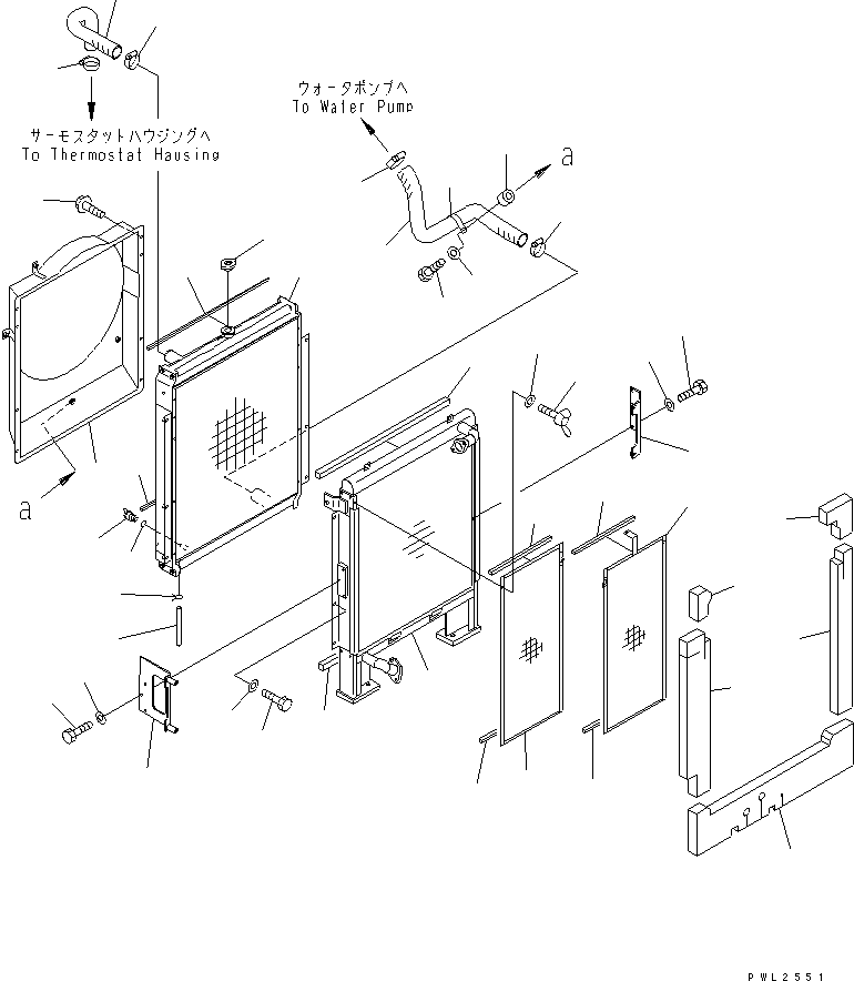 Excavators Komatsu / PC228USLC-2 S/N 15001-UP (For U.S.A.)(pc228u0c) / COOLING (RADIATOR AND PIPING)(060010 : C0100-01A0)