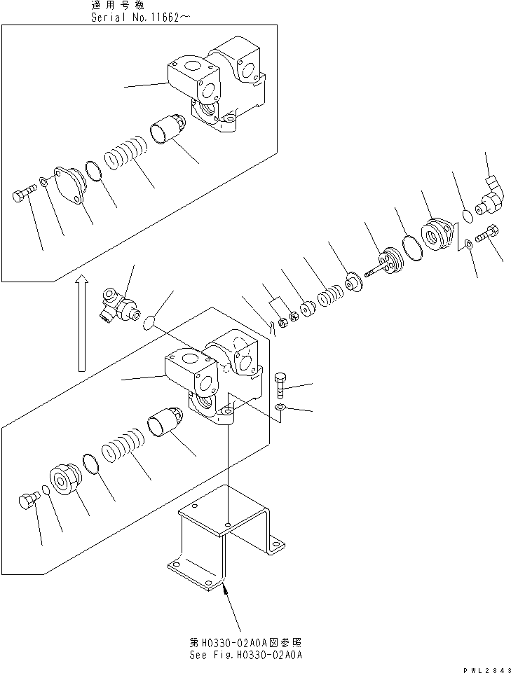 Excavators Komatsu / PC228USLC-1 S/N 11001-UP(pc228u0r) / RETURN LINE (BLOCK) (1 ACTUATOR)(150160 : H0330-03A0A)