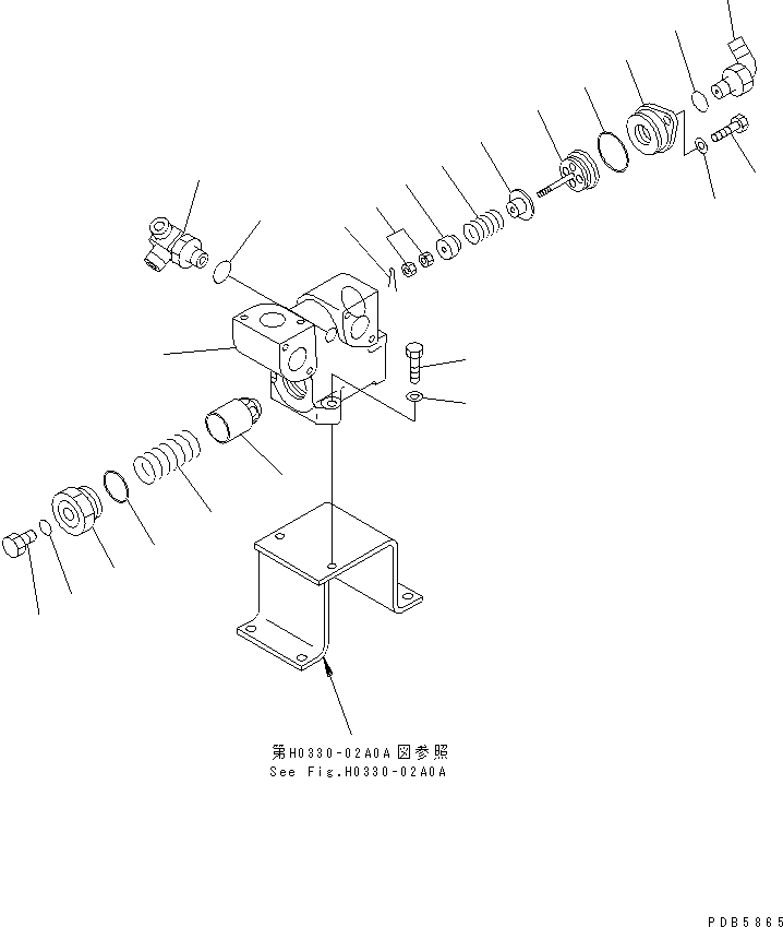 Excavators Komatsu / PC228USLC-1 S/N 11001-UP(pc228u0r) / RETURN LINE (BLOCK) (1 ACTUATOR) ( DEMOLITION SPEC.)(150180 : H0330-03A4)