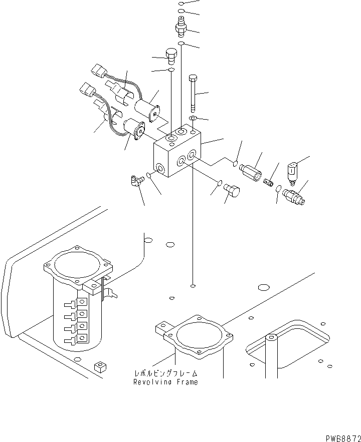 Excavators Komatsu / PC228USLC-1 S/N 11001-UP(pc228u0r) / SOLENOID VALVE (VALVE) (TRAVEL AND GRADES RELIEF)(150430 : H1831-02A1)