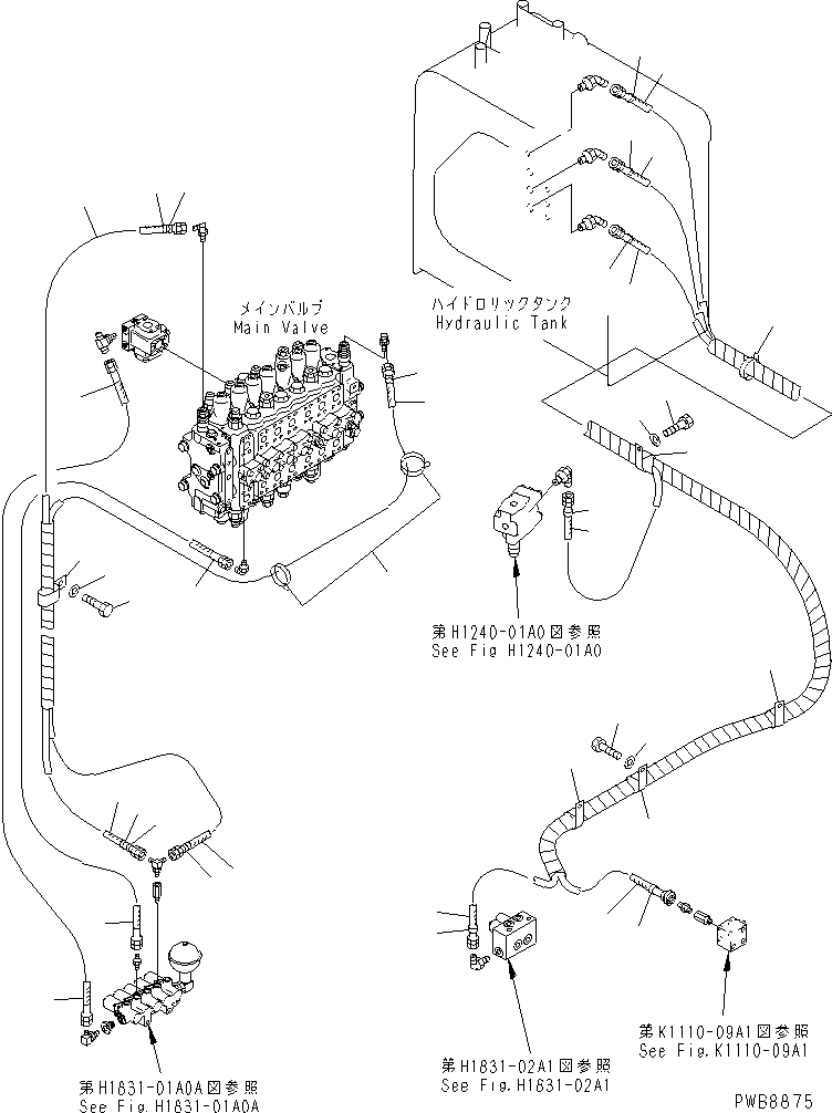 Excavators Komatsu / PC228USLC-1 S/N 11001-UP(pc228u0r) / SOLENOID VALVE (HOSE)(150440 : H1831-05A1A)