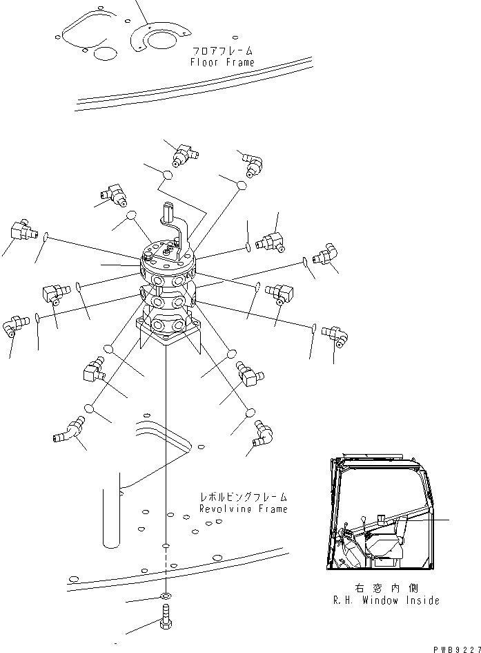 Excavators Komatsu / PC228USLC-1 S/N 11001-UP(pc228u0r) / PPC MAIN LINE (BRACKET) (4WAY)(150550 : H1840-04A3)