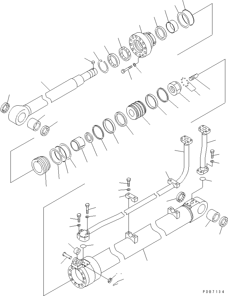 Excavators Komatsu / PC228USLC-1 S/N 11001-UP(pc228u0r) / SLIDE ARM CYLINDER(480430 : Y1620-11A2)