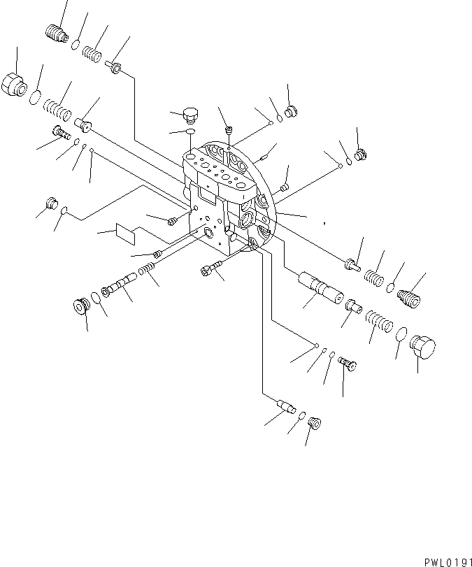 Excavators Komatsu / PC228USLC-1 S/N 11001-UP(pc228u0r) / TRAVAL MOTOR (MOTOR ASS