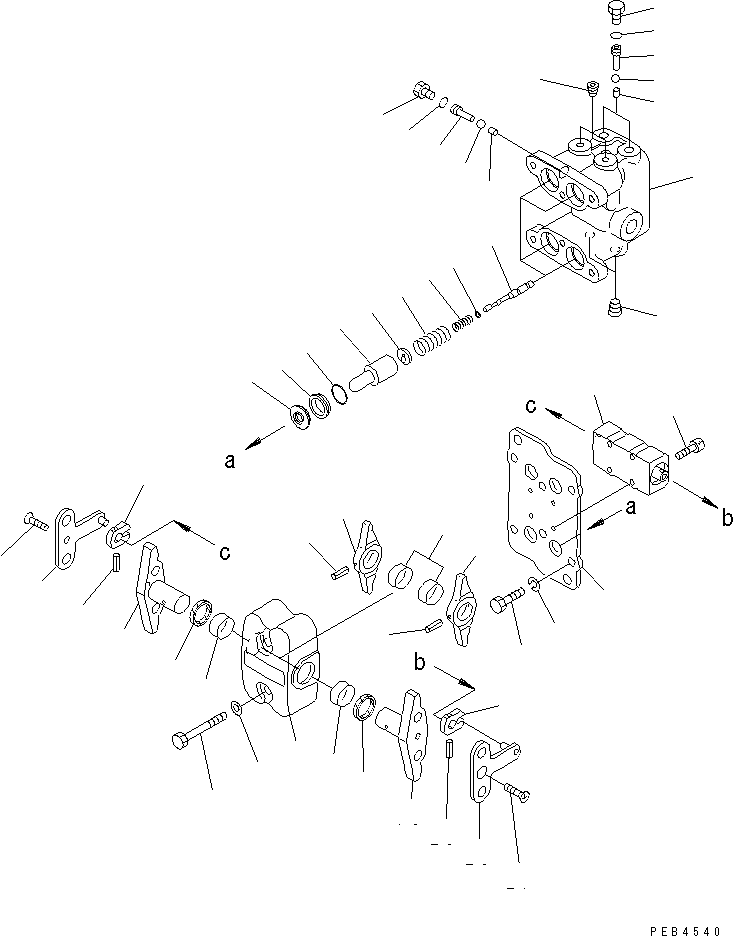 Excavators Komatsu / PC228USLC-1 S/N 11001-UP(pc228u0r) / PPC VALVE (FOR TRAVEL)(481270 : Y1670-01A0)