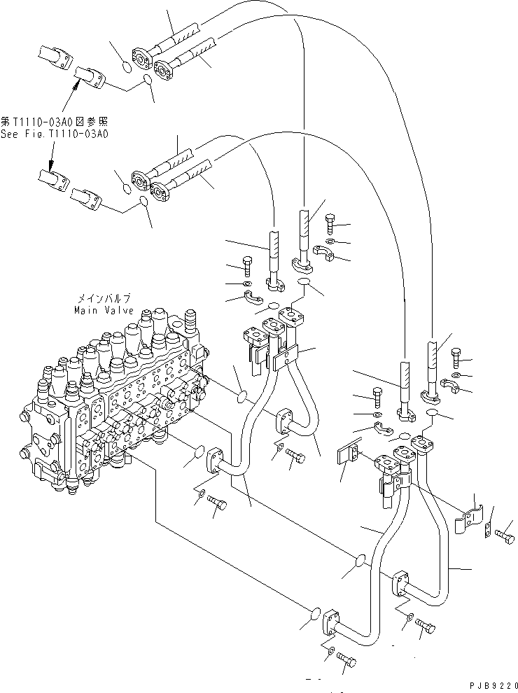 Komatsu parts book diagram for PC228USLC-2J S/N 15001-UP (For KUK / Chassis only): ARM AND BUCKET LINE