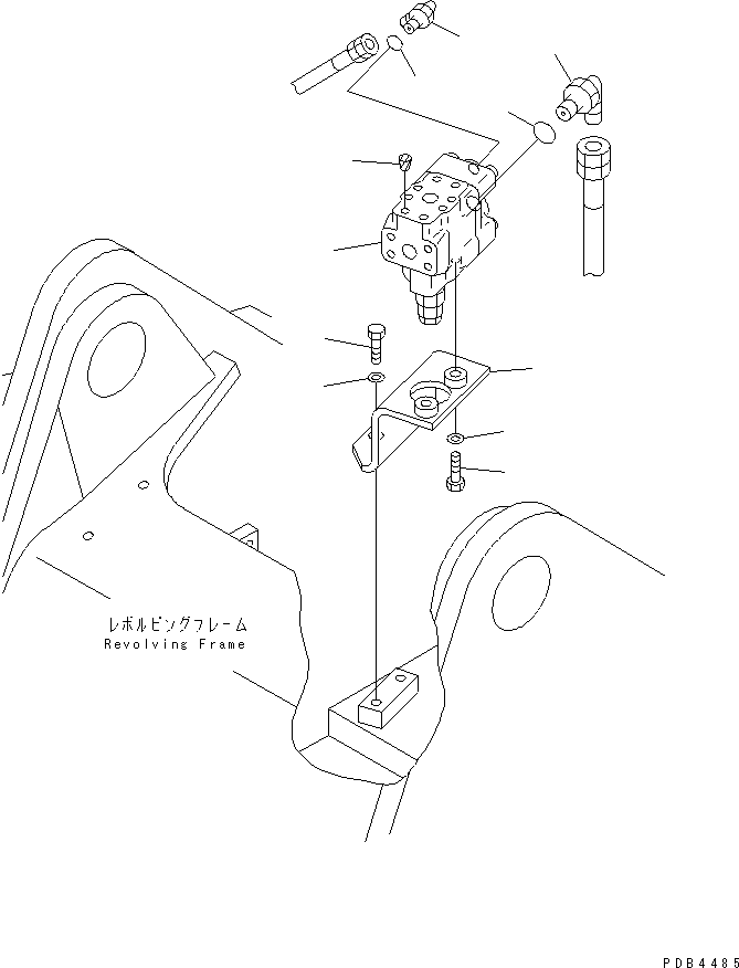 Komatsu parts book diagram for PC228USLC-2J S/N 15001-UP (For KUK / Chassis only): DRIFT PRIVENTIVE (BOOM)