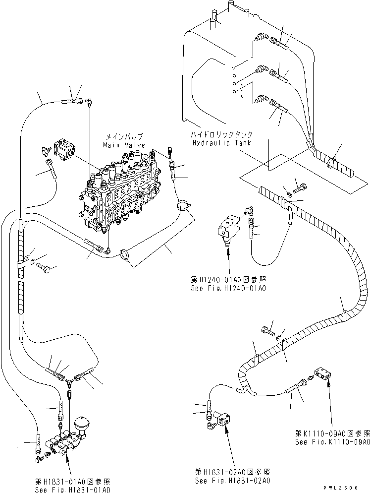 Komatsu parts book diagram for PC228USLC-2J S/N 15001-UP (For KUK / Chassis only): SOLENOID VALVE (HOSE)