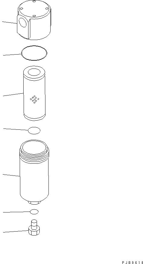 Komatsu parts book diagram for PC228USLC-2J S/N 15001-UP (For KUK / Chassis only): FILTER (INNER PARTS) (FOR ATTACHMENT LINE)(#15548-)