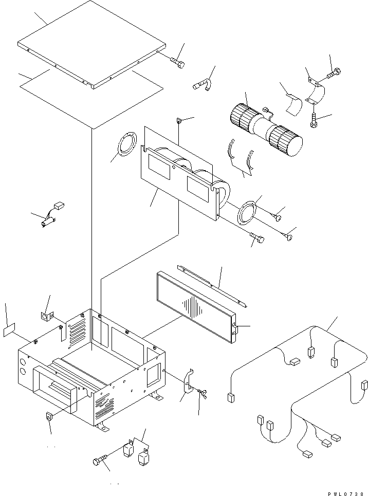 Komatsu parts book diagram for PC228USLC-2J S/N 15001-UP (For KUK / Chassis only): AIR CONDITIONER UNIT (3/3)