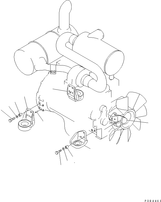 Excavators Komatsu / PC228UU-1-TN S/N 10001-UP(pc228u2r) / ENGINE RELATED PARTS (TUNNEL SPEC.)(#10001-10573)(030010 : B0000-01A0)