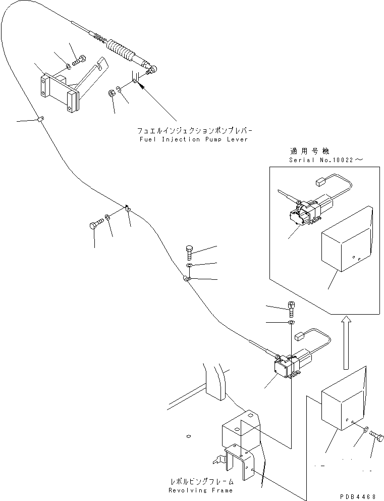 Excavators Komatsu / PC228UU-1-TN S/N 10001-UP(pc228u2r) / FUEL CONTROL(#10001-10573)(030130 : B0400-01A0)