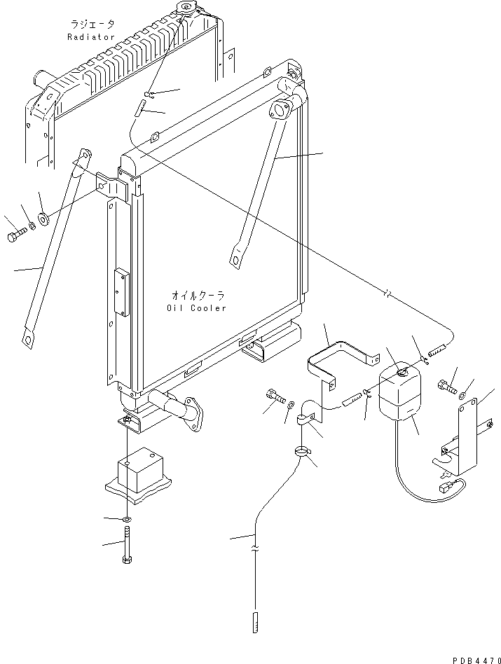 Excavators Komatsu / PC228UU-1-TN S/N 10001-UP(pc228u2r) / COOLING (SUB TANK AND RADIATOR MOUNT) (TUNNEL SPEC.)(#10022-10573)(060060 : C0100-02A0A)