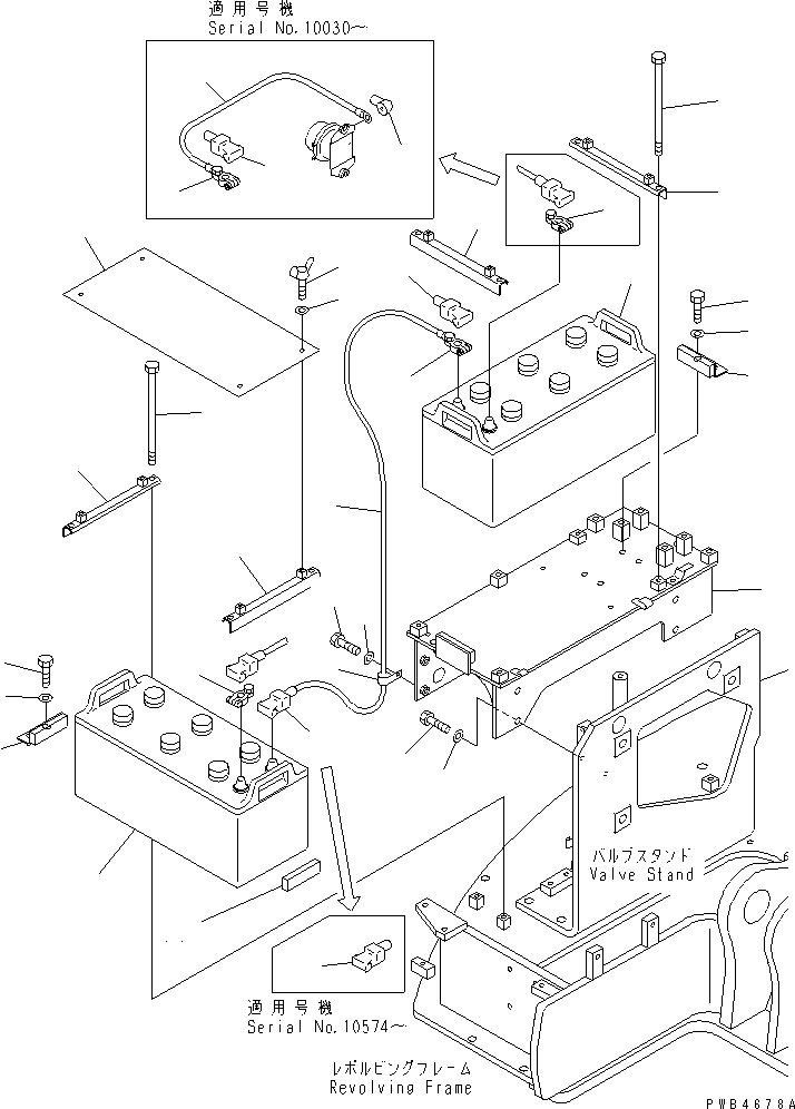 Excavators Komatsu / PC228UU-1-TN S/N 10001-UP(pc228u2r) / BATTERY (NX300)(#10001-10576)(120010 : E0100-01A0)